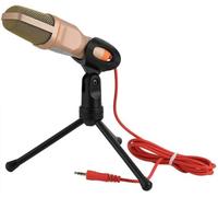 ELzEy Microfono portatile Microfono stereo cablato con supporto for microfono vocale for computer desktop con treppiede