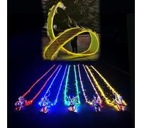 ELzEy Utilizzato for Il Gioco Notturno, Il Nastro del Drago for la Danza degli Esercizi Quadrati, Le luci rotanti del Nastro del Drago for Lo Sport e Il Fitness(Yellow,10 m (33 ft))