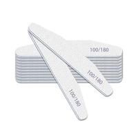 elzle 10 Lime Unghie 100/180 Doppia Faccia, Mezza Luna, Bianco