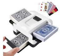 elzle Mischia Carte Automatico, Mescolatore Cartes da Gioco Elettrico per 2 Mazzi Ricaricabile 2000 mAh, Mescolamento Rapido in 5 Secondi per Giochi di Carte Durante le Feste in Famiglia