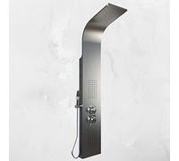 EM Colonna Doccia Jungle Acciaio Inox 3 Funzioni con Doccetta Miscelatore Acqua Calda Fredda (Acciaio Spazzolato)