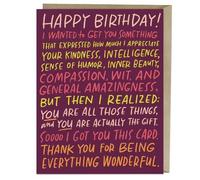 Em & Friends-6-Pack Em & Friends Everything Wonderful Birthday Greeting Ca NUOVO