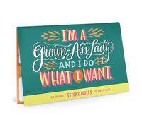 Em Friends grown-Ass Lady Sticky Note Packet, 6 Sticky Note Pads Set, 275 x 275-Inches and 40-Sheets Each