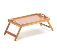 EM Home - Vassoio da letto pieghevole, tavolino per la colazione con gambe pieghevoli Bambú 2
