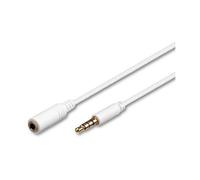 Cavo prolunga Goobay Jack 3,5 mm 4 pin maschio/femmina 5 m bianco