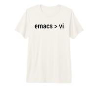 emacs Maggiore di VI - Code Editor Flame War - Black Design Maglietta Premium