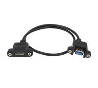 eMagTech 1 cavo di prolunga USB 3.0 A femmina a micro B femmina, per montaggio a pannello, 43 cm, compatibile con PC Case Dashboard Server Rack