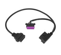 eMagTech 1 Pz Cavo Splitter OBDII Per Auto Cavo Adattatore Di Prolunga OBDII A 2 Vie Da 60cm Cavo Di Prolunga Splitter A 16 Pin Compatibile Con VW Compatibile Con Audi