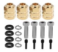 eMagTech 1 Set Di Adattatori Di Estensione Esagonali Da 15 Mm Per Ruote In Ottone Compatibile Con TRX4 1/10 RC Crawler Truck Car