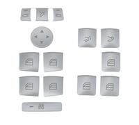 eMagTech 1 Set Di Pulsanti Per Alzacristalli Elettrici Auto Cromata Compatibile Con Mercedes Benz W204 W212