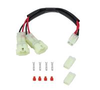 eMagTech 1 set di splitter di alimentazione doppio per moto con connettori femmina a 2 vie, terminali compatibili con Honda CB500X CBR650R CB1000R