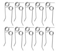 eMagTech 10 paia di molle robuste in acciaio inossidabile per scarificatore elettrico compatibile con Wolf-Garten VS 302 E VA 303 E, 10x molla destra 10x molla sinistra