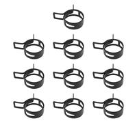 eMagTech 10 Pezzi 25 Mm Fascetta A Molla Per Tubo Flessibile 25x12x1,2 Mm Nero