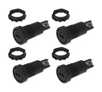 eMagTech 10 Pezzi 5x20mm Pannello Portafusibile Vite Di Installazione Tubo Portafusibile 10A 250V Foro Di Installazione 12mm Pannello Installazione Attrezzatura Elettrica Moto