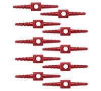 eMagTech 10 Pezzi Connettore Per Cavo Freno Cambio Bicicletta Tubo Flessibile 26 Mm Adatto Per Mountain Bike E Bici Da Strada Manutenzione E Modifica Rosso