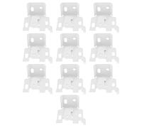 eMagTech 10 Pezzi Staffe Di Fissaggio Per Tende A Pacchetto Per Fissaggio Superiore O Frontale Per Tende Veneziane In Metallo Supporto Fisso Per Tende Da Finestra Con Design Girevole