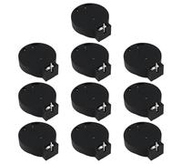 eMagTech 10 Pezzi Supporto Per Batteria A Bottone PCB Per Batteria CR2450 29,6x20,3x9,6 Mm Nero