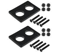 eMagTech 10 x 6 mm guarnizione per skateboard Longboard Riser Pads con ponte Nail Skate Accessori Riparazione Assorbimento degli urti di protezione Nero