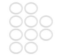 eMagTech 10 x O-Ring per Tappo Bagno Guarnizione sigillante in Silicone Trasparente Sigillo rifiuti lavabo deployante Tappo Scarico lavandino Tappo lavabo Tappo lavabo 34 mm ID 43 mm OD