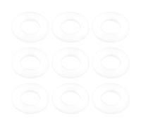 eMagTech 100 rondelle di ricambio M6, diametro esterno 12 mm, spessore 1,5 mm, rondelle in nylon, rondella a vite di tensione per tamburo, adatte per kit di batteria e rullanti, colore bianco