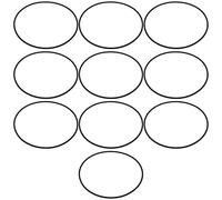 eMagTech 10Pcs Microfono Anello di Gomma di Ricambio Shock Mount Elastici Universali Bande Elastiche Accessori per Studio di Registrazione Musica Formazione Organizzazione Artistica