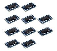 eMagTech 10PCS Mini RS232 MAX3232 a TTL Convertitore di Livello Modulo Seriale Scheda Adattatore 3~5V MAX3232 Scheda di Breakout Cavo Computer Adattatori Seriali Componenti Elettronici
