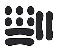 eMagTech 10PCS Tamburo Dampener Gel Pad Morbido Silicone Ovale e Striscia Lunga Silenziatori Tamburo Pad per Drums Kit Rullanti Piatti Percussione Strumento Nero