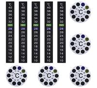 eMagTech 10PCS Termometro Adesivi Autoadesivi Cambia Colore Display Digitale Della Temperatura Lettura Istantanea Adesivi Della Temperatura Per Acquario Bottiglie Di Latte Acquario
