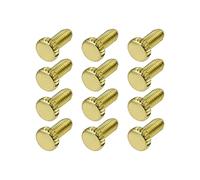 eMagTech 12pcs Oro Tremolo Sistema di Blocco Ponte Fine Tuning Viti Strumento Parti di Ricambio Metallo M5 Compatibile con Floyd Rose Chitarra Elettrica