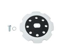 eMagTech 197922-4 - Cuscinetto di ricambio da 125 mm, compatibile con lucidatrice orbitale Makita PO5000C, PO6000C, DPO500Z, DPO600Z, DPO600TKX1, 8 fori