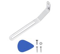 eMagTech 1Pc Guitar Guard Bracket Piastra Di Protezione Per Chitarra Elettrica Staffa In Metallo Con Viti Dado Bullone Compatibile Con Musiclily Pro Compatibile Con JAZZ Chrome