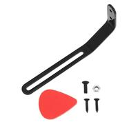 eMagTech 1Pc Guitar Guard Bracket Piastra Di Protezione Per Chitarra Elettrica Staffa In Metallo Con Viti Dado Bullone Compatibile Con Musiclily Pro Compatibile Con JAZZ Nero