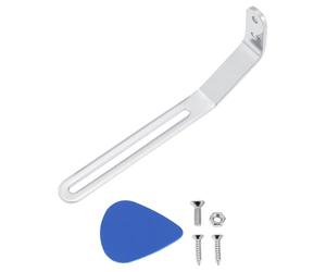 eMagTech 1Pc Guitar Guard Bracket Piastra Di Protezione Per Chitarra Elettrica Staffa In Metallo Con Viti Dado Bullone Compatibile Con Musiclily Pro Compatibile Con JAZZ Chrome