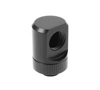 eMagTech 1PC Raccordo di Raffreddamento Ad Acqua 90 Gradi PC Connettore A Gomito di Raffreddamento Ad Acqua G1/4 Filettatura in Ottone Coppia di Chiavi Dinamometriche Rotanti Raccordo Nero