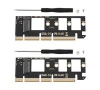eMagTech 2 adattatori M.2 NVMe SSD a PCI-E 4.0 X16 compatibili con dischi rigidi NVMe 2230 2242 2260 2280