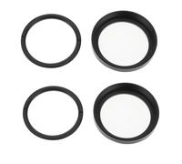 eMagTech 2 anelli vuoti da 30 mm con fermo in metallo M30 x 0,5 per filtri obiettivo fotocamera fai da te, adatti per vetro da 27 - 29 mm