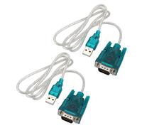 eMagTech 2 cavi di connessione da USB a RS232 DB9 a 9 pin per porta seriale COM, con chip CH-340, compatibile con Windows 7, 8, 10