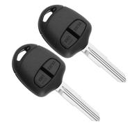 eMagTech 2 custodie per chiave auto a scanalatura destra, 2 pulsanti, cover di protezione per chiave telecomando auto, compatibili con Mitsubishi Pajero Sport Outlander Grandis ASX MIT11