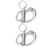 eMagTech 2 ganci fissi a scatto da 35 mm, 100 kg, per barche, camion, furgoni, roulotte, rimorchi