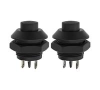 eMagTech 2 interruttori a pulsante per auto, interruttori a pulsante momentanei per auto classiche e camion, 21 x 27 x 37 mm, 12 V-250 V, 3 A