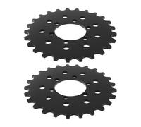 eMagTech 2 Pezzi 25T Pignone Fisso Per Bicicletta Disco Freno A Scatto Fisso Pignoni Fissi 105 Mm Per #410 Catena Bicicletta Disco Freno Supporto
