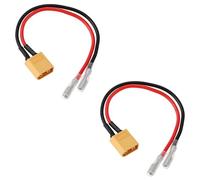 eMagTech 2 Pezzi Cavo Di Alimentazione XT60 Maschio A Femmina Bullet Da 4 Mm 14 Cm 18 AWG Compatibile Con Heng Long 1/16 Carri Armati