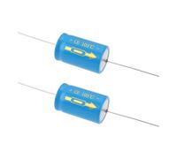 eMagTech 2 Pezzi Condensatore Elettrolitico Assiale 2200UF 63V Per Condizionatore d'aria Host 22x36mm