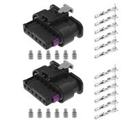 eMagTech 2 Pezzi Connettore A 6 Pin Per Fanale Posteriore Per Auto 61132359993 Compatibile Con BMW Serie 1 2 3 4 F20 F21 F22 F23 F28 M2 F30 F31 F32 F33 F36 Connettore Elettrico A 6 Pin