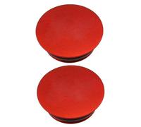 eMagTech 2 pezzi copertura antipolvere guarnitura con anello in gomma Mountain Bike albero motore copertura antipolvere in lega di alluminio tappo albero centrale accessori bici rosso