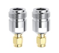 eMagTech 2 pezzi di tipo N femmina a SMA maschio RF adattatore coassiale di ricambio N a SMA connettore coassiale accessori per antenna cavo coassiale radio scanner