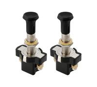 eMagTech 2 Pezzi Interruttore Push-pull 12v/24v 20mm Interruttore Push-pull On-off Per Veicoli E Motociclette Interruttore Push-pull A Filettatura Lunga Per Auto Elettriche