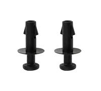 eMagTech 2 pezzi nero in plastica Trim pannello di fissaggio mensola auto vassoio posteriore cinghia fissaggio clip fermi 95129884 compatibile con Vauxhall Mokka X