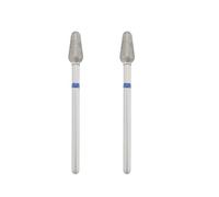 eMagTech 2 Pezzi Punte Trapano Unghie In Stile Russo Manicure 2,3 Mm X 44 Mm Compatibili Con Strumenti Per Trapano Elettrico Unghie Lima Trapano Cuticole In Lega Professionale
