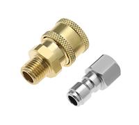 eMagTech 2 Pz Rondella di Pressione Accoppiatori 1/4 "Collegamento Rapido a Maschio NPT Filettatura Rondella di Pressione Collegamento Rapido Raccordo Adattatore Rondella di Pressione